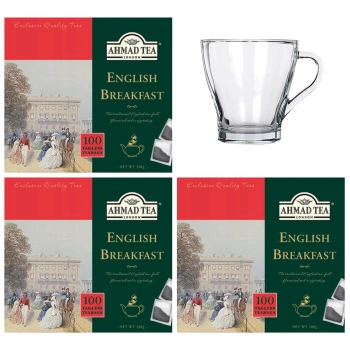 Zestaw prezentowy herbat Ahmad Tea + szklanka 280 ml