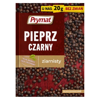Przyprawa Prymat pieprz czarny ziarnisty 20g