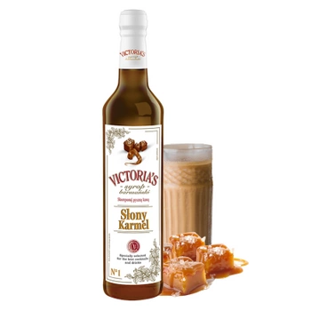 Victoria's syrop barmański Słony karmel do kawy drinków i deserów 490 ml