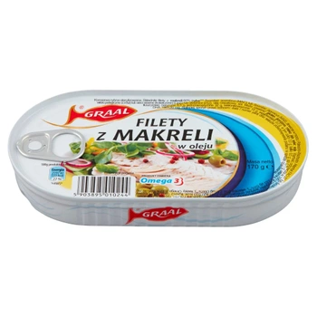 Filet z makreli w oleju Graal 170g