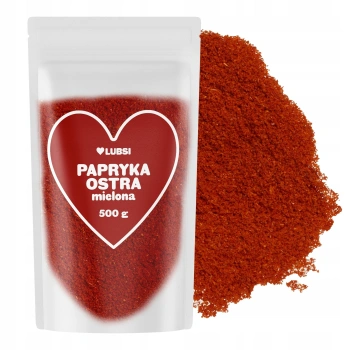 Lubsi Papryka ostra mielona przyprawa do dań i zup Duże opakowanie 500 g