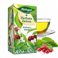 Herbata Herbapol zielona kwitnąca wiśnia 20T