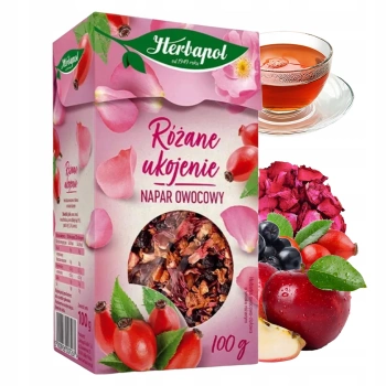 Różane ukojenie Herbapol napar owocowy herbata owocowo-ziołowa 100 g