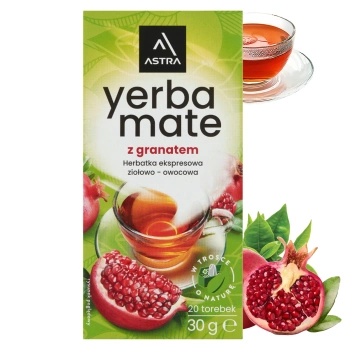 Herbata Astra Yerba Mate z granatem 20 torebek