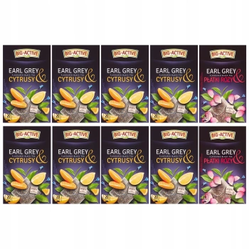 Zestaw herbat Earl Grey Big Active + naklejka