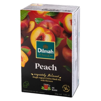 Brzoskwinia peach Dilmah herbata czarna 20 torebek