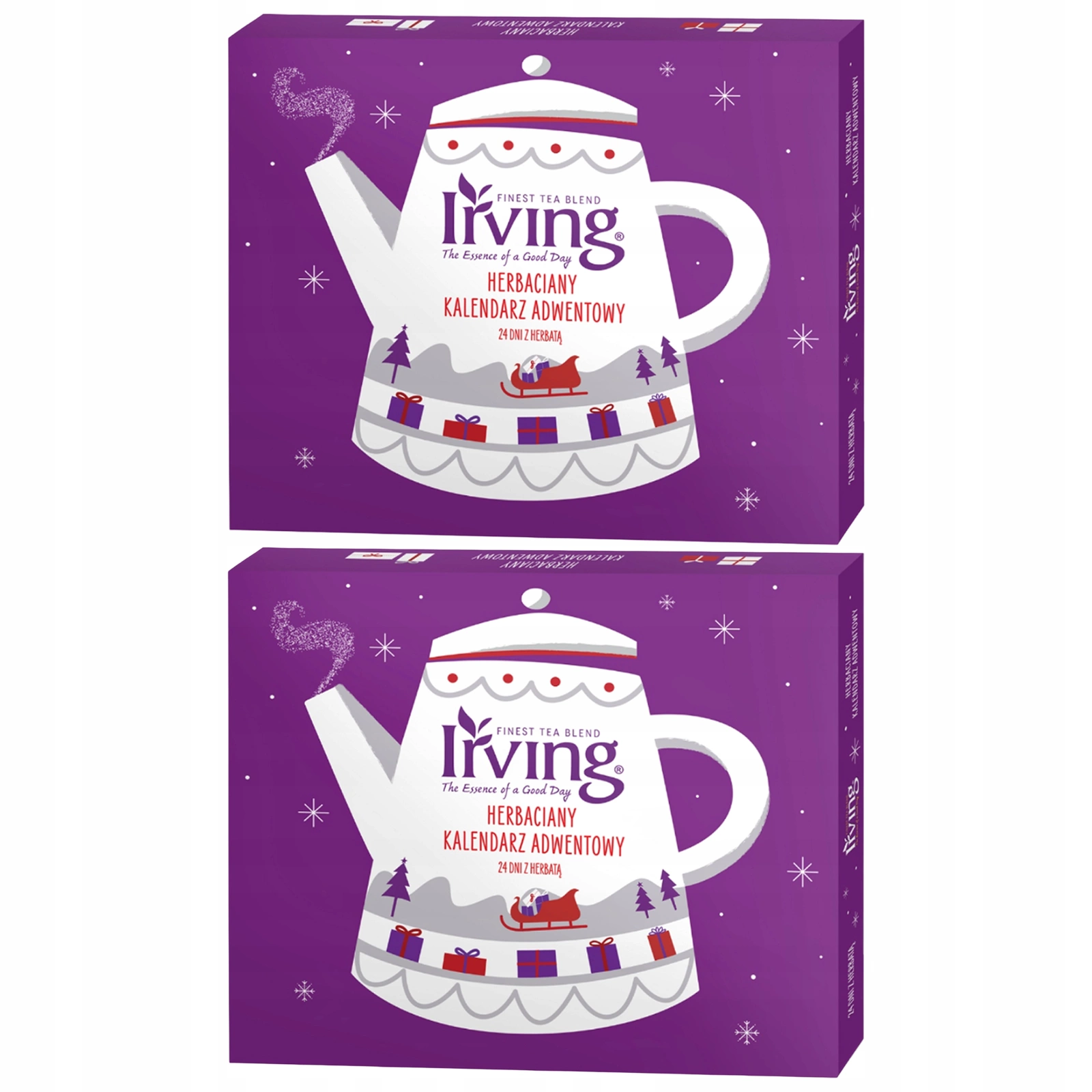 Irving zestaw kalendarzy adwentowych z herbatą 2 x 24 kopertki