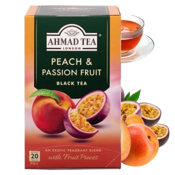 Ahmad Tea Peach & Passion Fruit herbata czarna 20 saszetek
