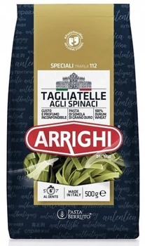Tagliatelle makaron szpinakowy Arrighi 500g