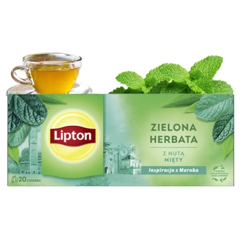 Zielona herbata z miętą Lipton 20 torebek