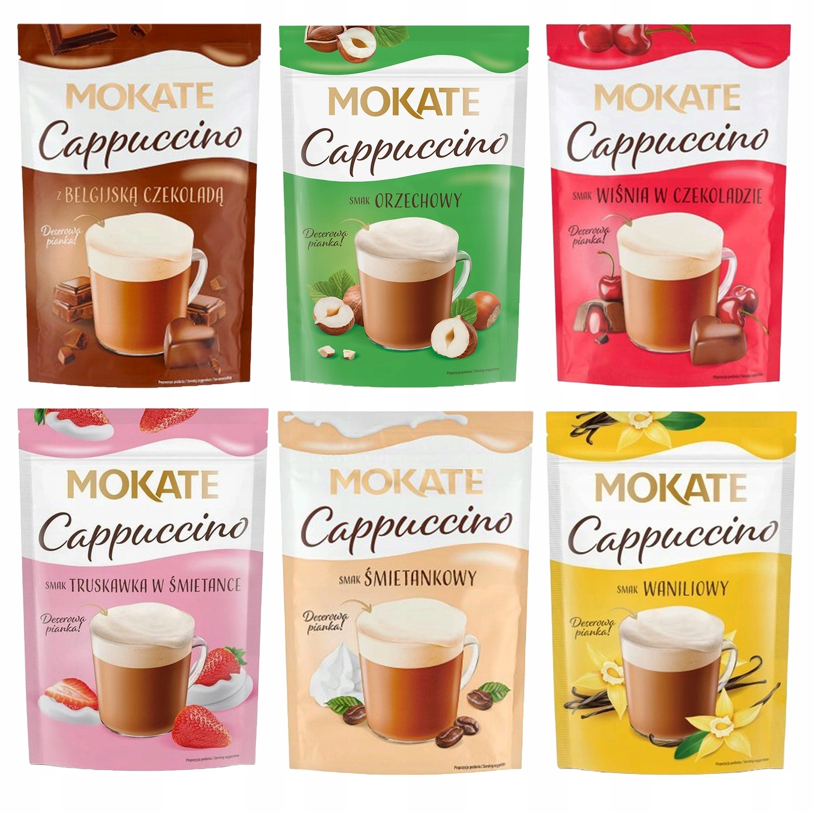 Zestaw Mokate Cappuccino 6 smaków