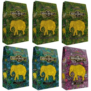 Zestaw prezentowy 6 herbat liściastych Adalbert's