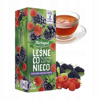 Poziomka i jeżyna Herbapol herbata owocowa 20 torebek