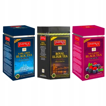 Impra zestaw herbat liściastych 3 smaki 600g
