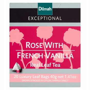 Dilmah Rose with French Vanilla herbata czarna 20 piramidek