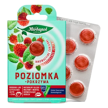 Cukierki poziomka i pokrzywa Herbapol 20g