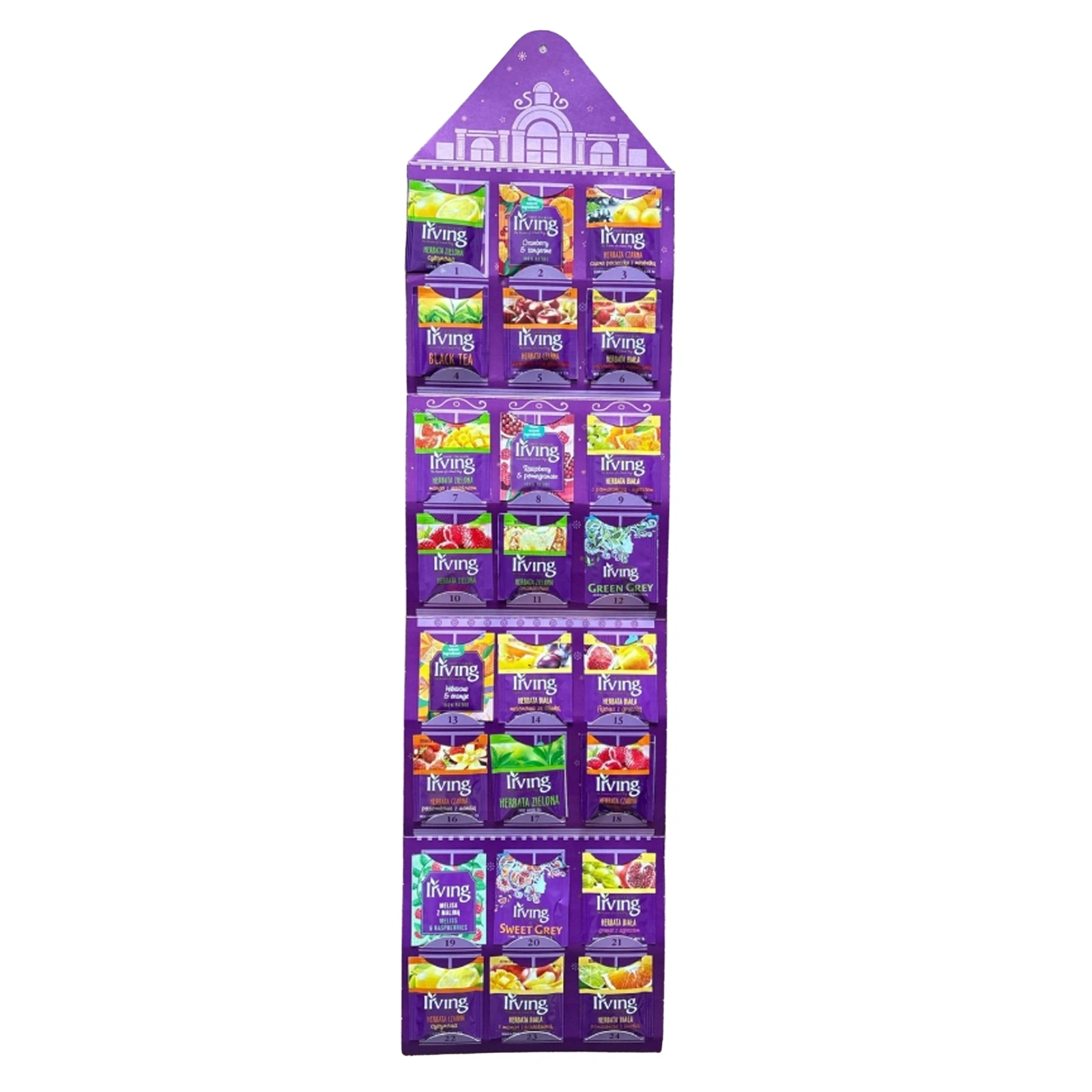 Irving kalendarz adwentowy z herbatami 24 koperty