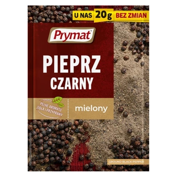 Prymat pieprz czarny mielony 20g