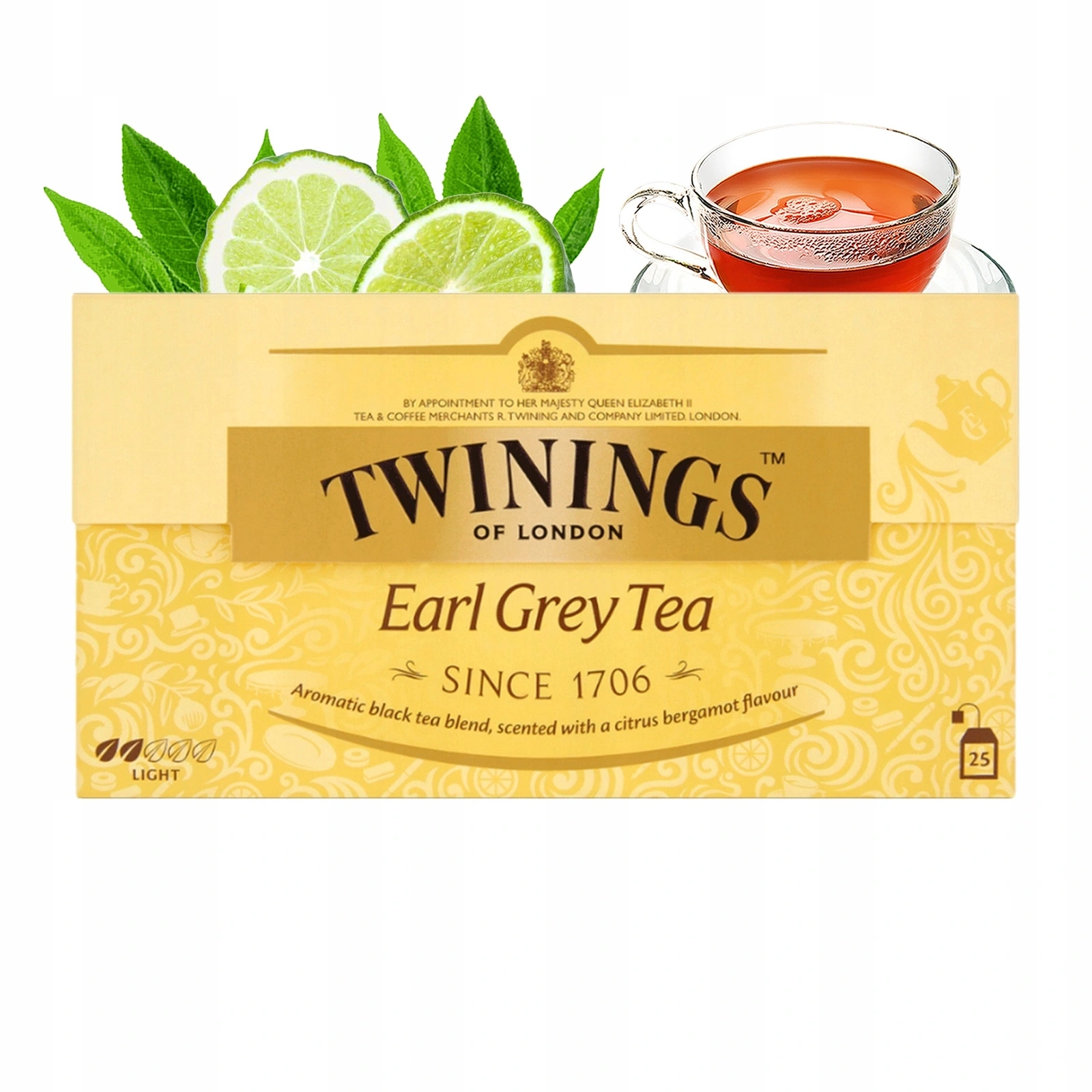 Twinings Earl Grey herbata czarna 25 torebek