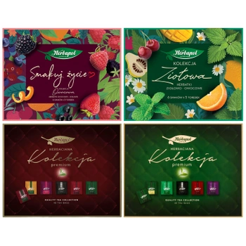 Herbapol zestaw prezentowy 4 kolekcji herbat
