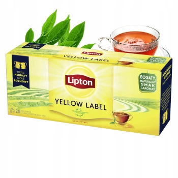 Herbata czarna Lipton Yellow Label 25 torebek