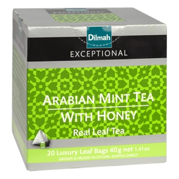 Czarna herbata Dilmah arabian mint tea with honey 20 piramidek