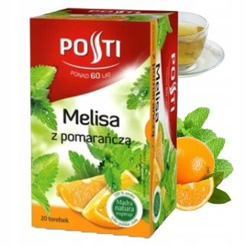 Melisa z pomarańczą herbata ziołowa Posti 20 torebek