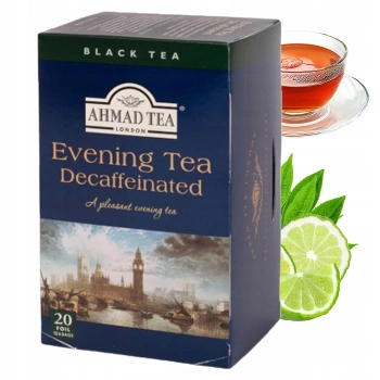 Herbata czarna Ahmad Evening Tea Decaffeinated 20 kopert
