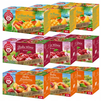 Zestaw herbat owocowych Teekanne 180 torebek