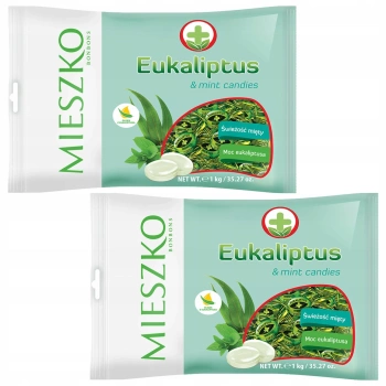 Zestaw cukierków Mieszko Eukaliptus & mint (2x1kg) 2 kg