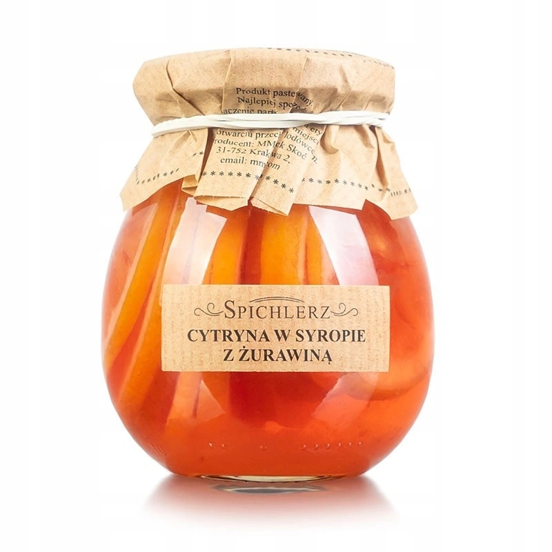 Cytryna w syropie z żurawiną Spichlerz 260g