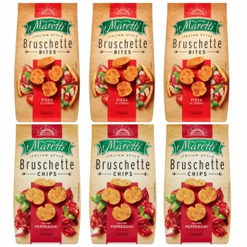 Maretti Zestaw grzanek Bruschette 2 smaki 6x70g
