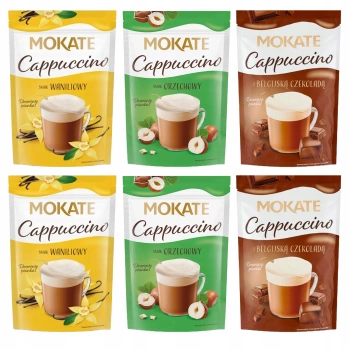 Zestaw 6x Mokate Cappuccino 3 smaki