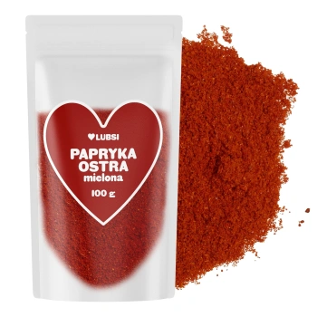 Lubsi Papryka ostra mielona przyprawa wysokiej jakości do dań i zup 100 g