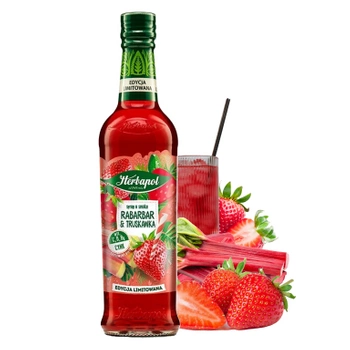 Truskawka rabarbar syrop letni Herbapol 420 ml