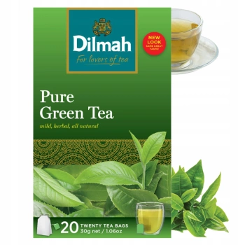 Dilmah Pure Green Tea zielona herbata 20 torebek