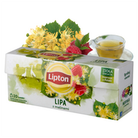 LIPTON HERBATA ZIOŁOWA LIPA Z MALINAMI 20T 