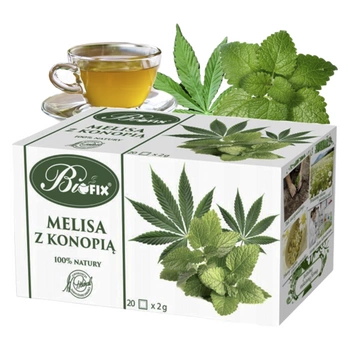 Bifix herbata ziołowa melisa z konopią 20 kopert