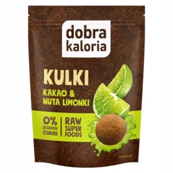 Dobra kaloria Kulki kakao & nuta limonki 65 g