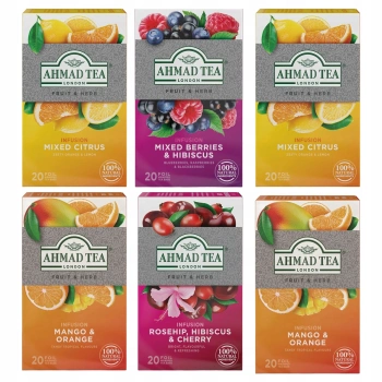 Ahmad zestaw herbat owocowych mix smaków 120 torebek