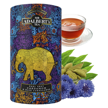 ADALBERT'S herbata czarna EARL GREY kardamon i bławatek LIŚCIASTA 100G