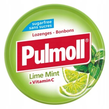 Pulmoll cukierki Limonka Mięta 45 g