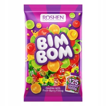 Roshen Bim Bom cukierki z nadzieniem owocowym 1 kg