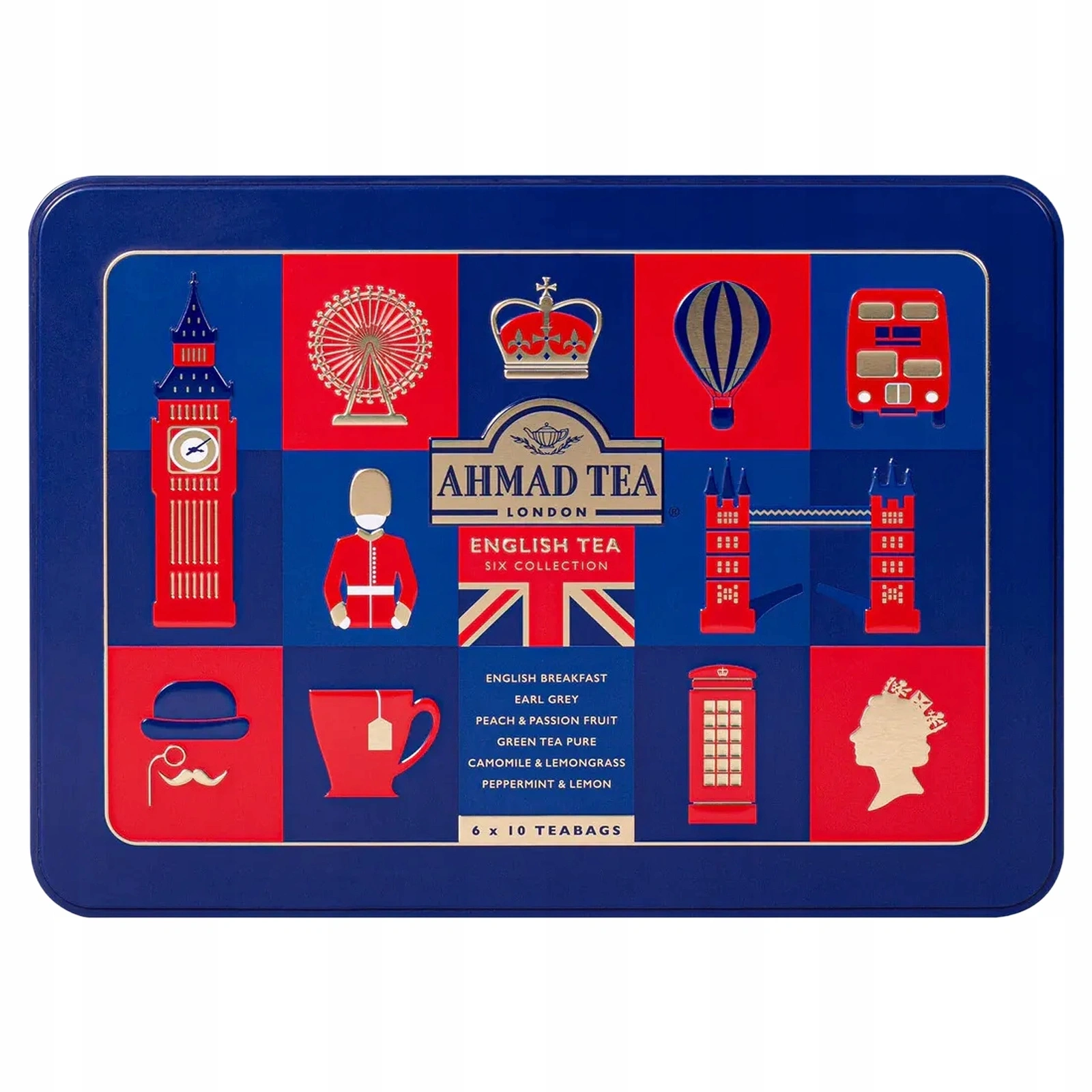 Ahmad Tea English Tea Six Collection puszka 6 smaków 60 torebek