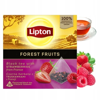 Herbata czarna Lipton Owoce Leśne 20 piramidek