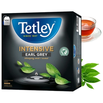 Czarna herbata Tetley intensive earl grey 100 torebek
