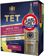 TET ROYAL TEA indyjska herbata czarna z BERGAMOTKĄ I CYTRYNĄ 100T