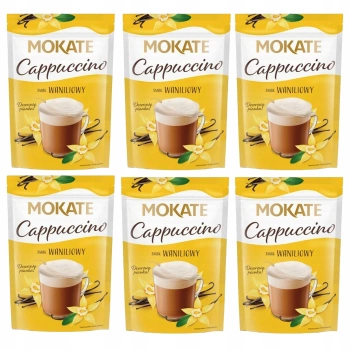 Zestaw Mokate Cappuccino o smaku waniliowym 6 x 110 g