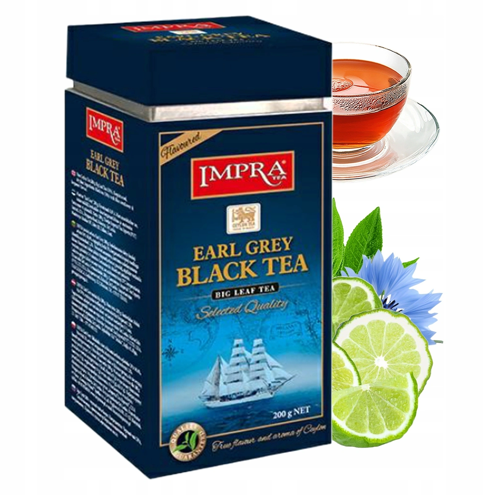 Zestaw prezentowy z cytrynami w syropie i herbatami Earl Grey