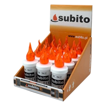 Subito pomarańczowe wkłady do zniczy led S5 12 sztuk